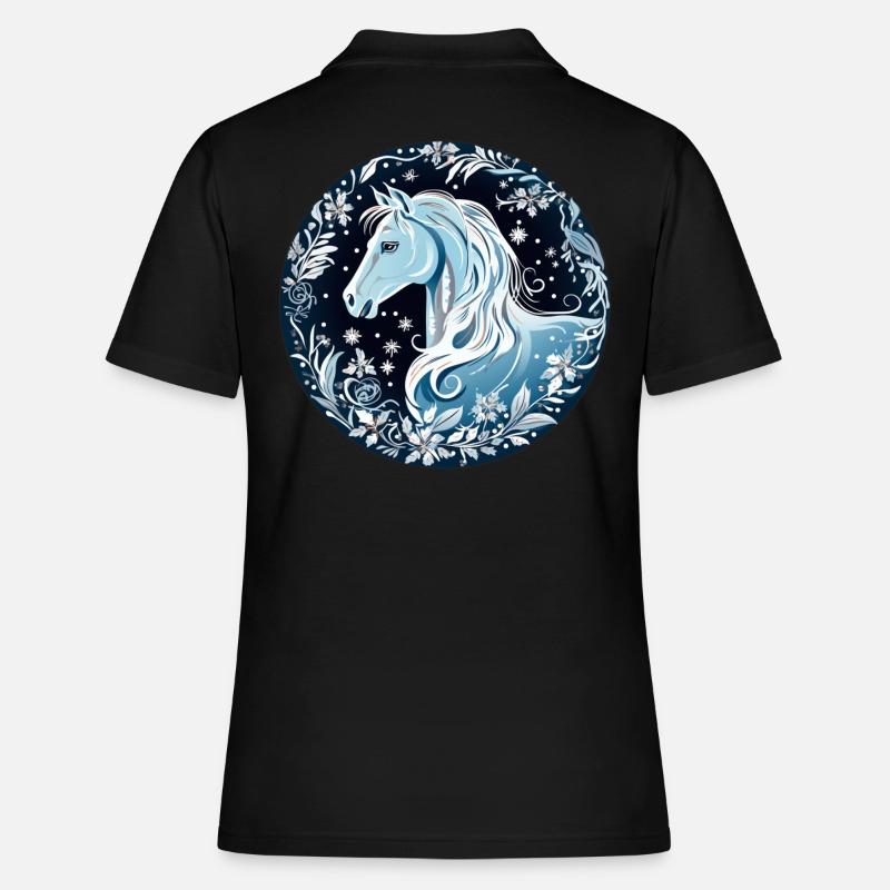 Horse - Women's Polo Shirt - black