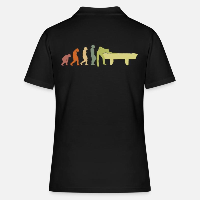 Billiard billiard ball EVOLUTION pool table - Women's Polo Shirt - black