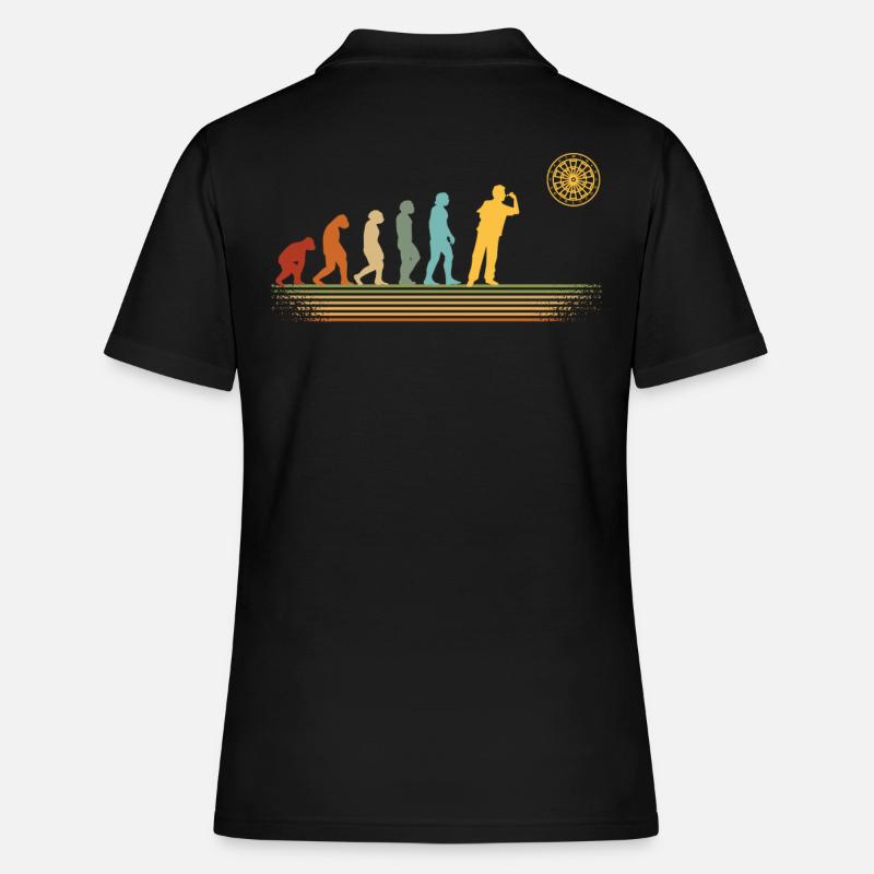 Darts vintage dartboard evolution darts - Women's Polo Shirt - black