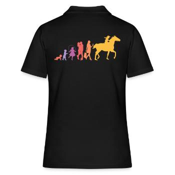 Western Équitation femmes chevaux filles cheval Western - Polo Femme - noir - Dos - Ailine (174cm)