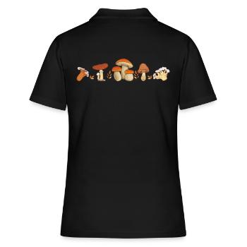Champignons Race cueilleur de champignons Producteur de champignons - Polo Femme - noir - Dos - Ailine (174cm)
