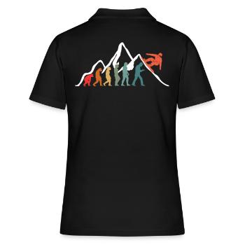 Snowboard Snowboarding Evolution Snowboarder - Polo Femme - noir - Dos - Ailine (174cm)