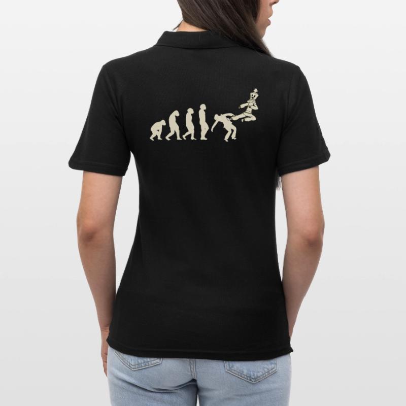 Chess Player Chess Game Chess Board Evolution Women's Polo Shirt