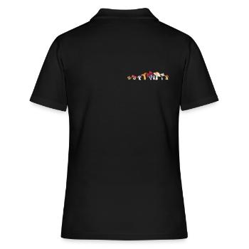 Pilze Sammlung Pilzsammler Mushroom Züchter - Frauen Polo Shirt - Schwarz - Hinten - Ailine (174cm)