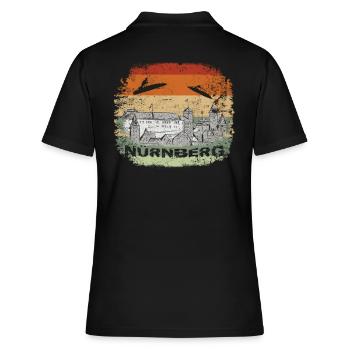 Nuremberg Skyline City Tour Nuremberg Skyline - Polo Femme - noir - Dos - Ailine (174cm)