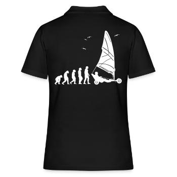Plage Voile Windracer Land Sailers Land Sailors - Polo Femme - noir - Dos - Ailine (174cm)