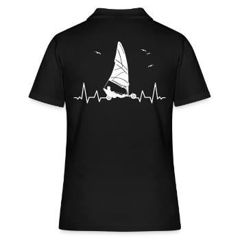 Plage Voile Windracer Land Sailers Land Sailors - Polo Femme - noir - Dos - Ailine (174cm)