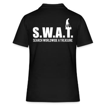 Détecteur de métaux SWAT-TREASURE - Polo Femme - noir - Dos - Ailine (174cm)