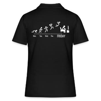 Gamer PC games gaming consoles gaming weekend - Women's Polo Shirt - black - Back - Ailine (174cm)