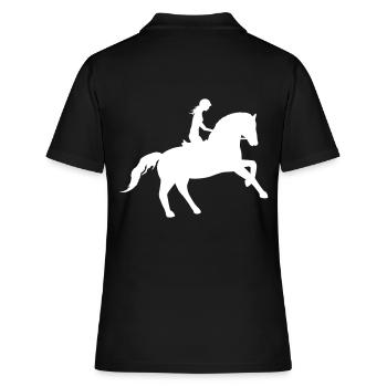L’élégance équestre - Polo Femme - noir - Dos - Ailine (174cm)
