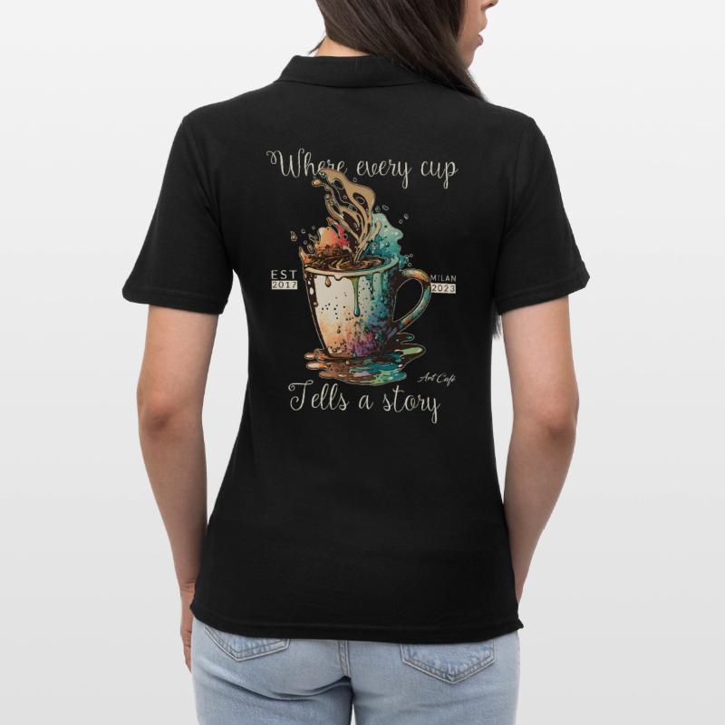 Exploding Coffee Women's Polo Shirt