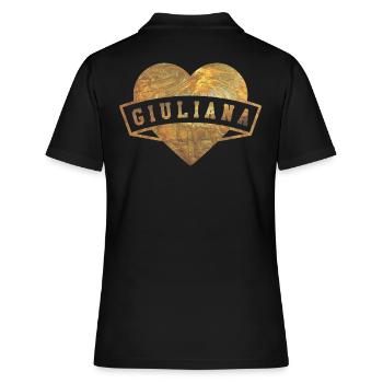 Giuliana Hearts Gold - Polo Femme - noir - Dos - Ailine (174cm)