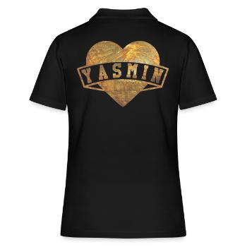 Yasmin Hearts Gold - Polo Femme - noir - Dos - Ailine (174cm)