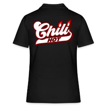 Les couleurs peuvent être modifiées | Chili chaud - Polo Femme - noir - Dos - Ailine (174cm)