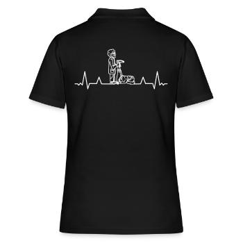 Physiotherapy Chiropractor Physio-Masseur - Women's Polo Shirt - black - Back - Ailine (174cm)