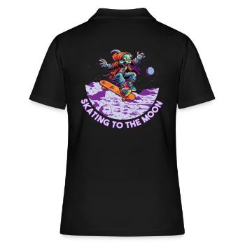 Skateboard Skater Ramp Skating Skating Funny - Polo Femme - noir - Dos - Ailine (174cm)
