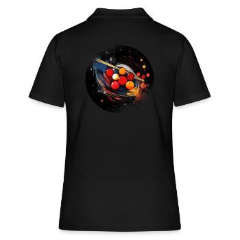 Jeu de snooker Table de snooker Boules de snooker vintage - Polo Femme - noir - Dos - Ailine (174cm)