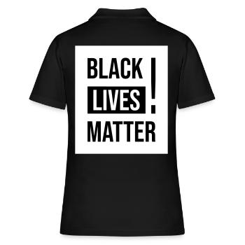 Cadeau de chemise Black Lives Matter - Polo Femme - noir - Dos - Ailine (174cm)