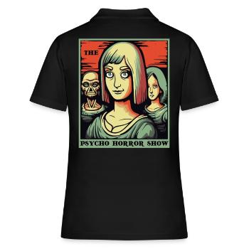 Die Psycho-Horror-Show - Frauen Polo Shirt - Schwarz - Hinten - Ailine (174cm)