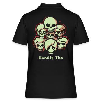 Liens familiaux - Polo Femme - noir - Dos - Ailine (174cm)