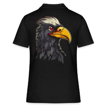 Oiseau de proie - Polo Femme - noir - Dos - Ailine (174cm)