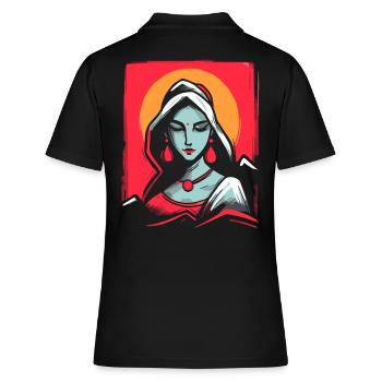 Femme Indienne Traditionnelle - Polo Femme - noir - Dos - Ailine (174cm)