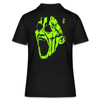 L’homme monstre vert hurlant - Polo Femme - noir - Dos - Ailine (174cm)