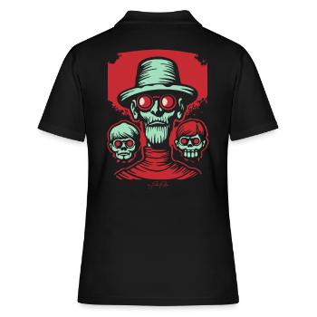 Extracteur de décapage d'horreur : le maître des zombies - Polo Femme - noir - Dos - Ailine (174cm)
