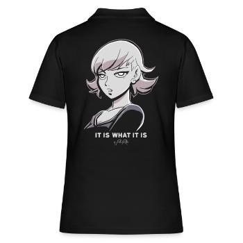 C'est ce que c'est : anime manga dessin animé femme - Polo Femme - noir - Dos - Ailine (174cm)