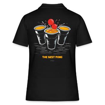 Le meilleur pong est le beer pong - Polo Femme - noir - Dos - Ailine (174cm)