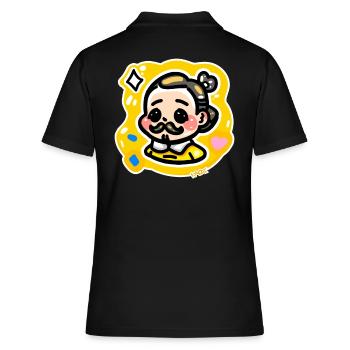 Shakespeare Chibi Guy - Polo Femme - noir - Dos - Ailine (174cm)