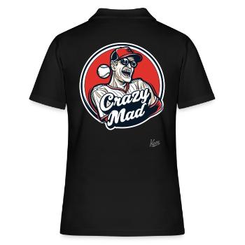 Crazy Mad, le fou et le fou - Polo Femme - noir - Dos - Ailine (174cm)