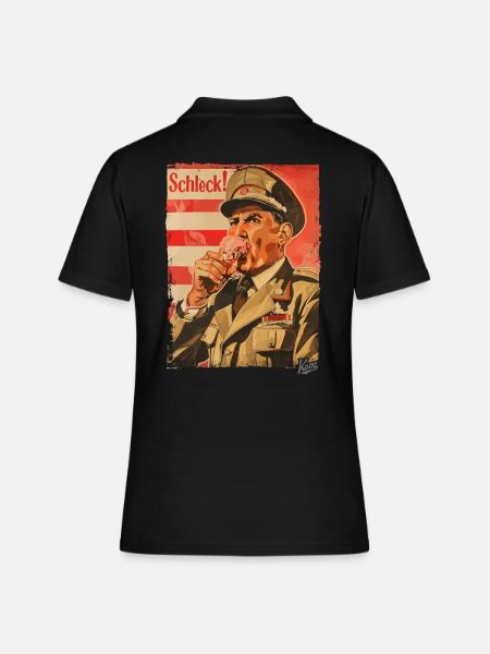 Glace pour le dictateur stupide – Schleck - Polo Femme - noir