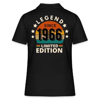 LÉGENDE 1966, MILLÉSIME 1966 - Polo Femme - noir - Dos - Ailine (174cm)