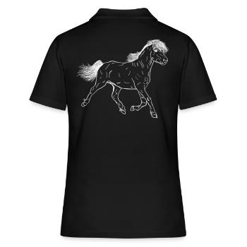 Poulain de cheval - Polo Femme - noir - Dos - Ailine (174cm)