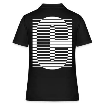 LETTER C - Women's Polo Shirt - black - Back - Ailine (174cm)