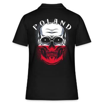 Polen - Frauen Polo Shirt - Schwarz - Hinten - Ailine (174cm)