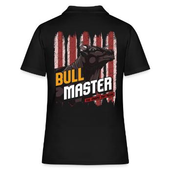 Stier - Frauen Polo Shirt - Schwarz - Hinten - Ailine (174cm)