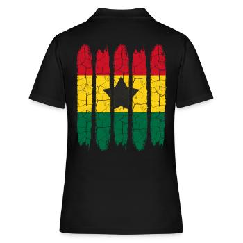 Ghana - Polo Femme - noir - Dos - Ailine (174cm)