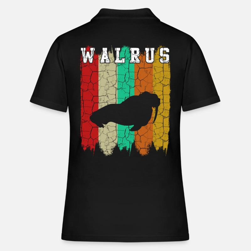 walrus - Women's Polo Shirt - black