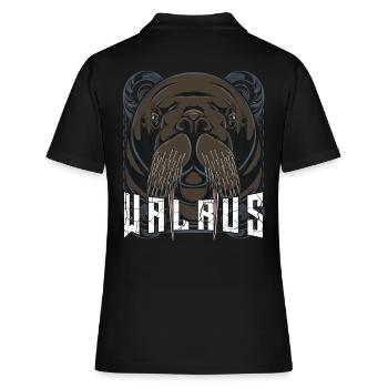 Walross - Frauen Polo Shirt - Schwarz - Hinten - Ailine (174cm)