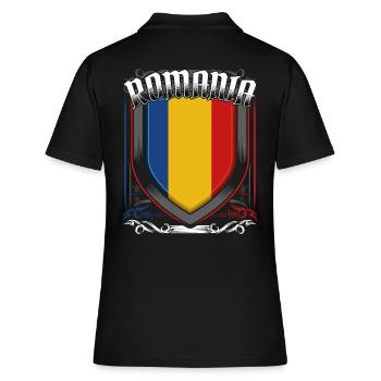 Roumanie - Polo Femme - noir - Dos - Ailine (174cm)