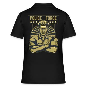 police - Polo Femme - noir - Dos - Ailine (174cm)