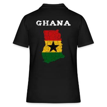 Ghana - Polo Femme - noir - Dos - Ailine (174cm)