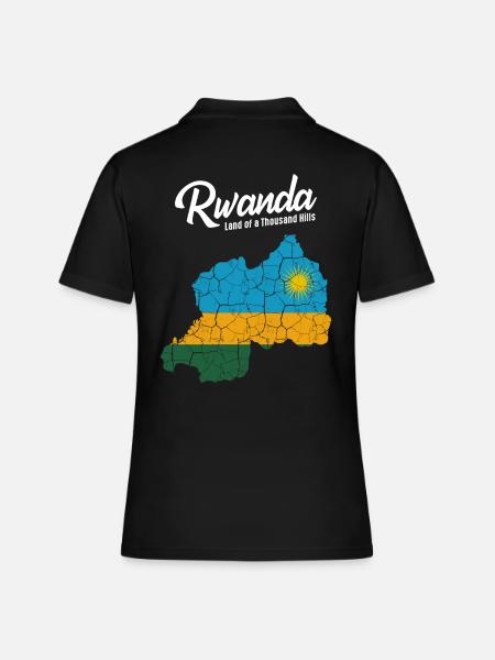 Rwanda - Polo Femme - noir