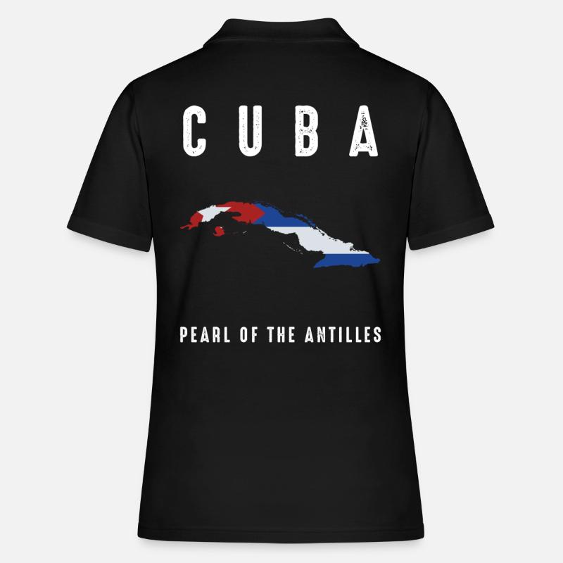 Cuba - Polo Femme - noir