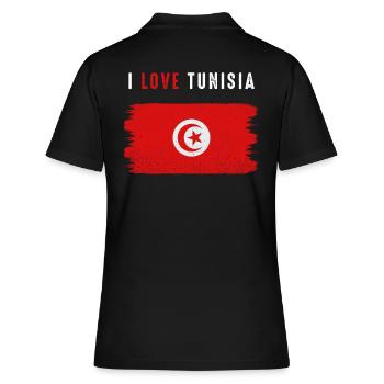 Tunisie - Polo Femme - noir - Dos - Ailine (174cm)