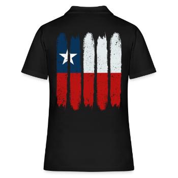 Chile - Frauen Polo Shirt - Schwarz - Hinten - Ailine (174cm)