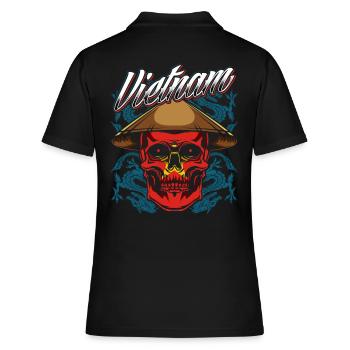 Vietnam - Frauen Polo Shirt - Schwarz - Hinten - Ailine (174cm)
