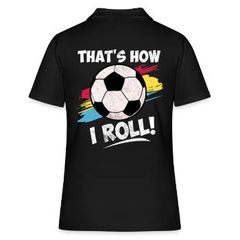 Football Funny Sayings Footballeur Cadeau - Polo Femme - noir - Dos - Ailine (174cm)